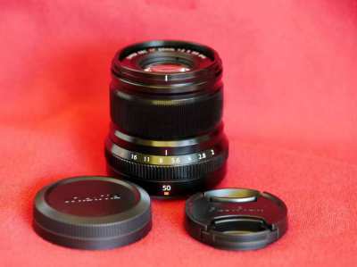FUJIFILM Fuji Fujinon XF 50mm F/2 R WR Black Prime Lens