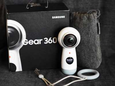 Samsung Gear 360 4K video and still camera in Box