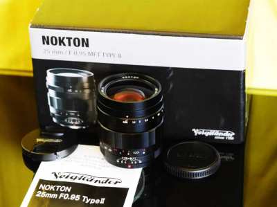 Voigtlander Nokton II 25mm F/0.95 MFT Lens for Panasonic / Olympus