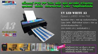 Printer UV LED White A3+ Roll