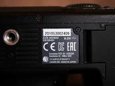 Canon 6D Wi-Fi Full-Frame Black Body