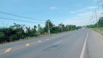 Land for sale 4 rai on the main road (Ban Wa Subdistrict, Mueang District, Khon Kaen Province)