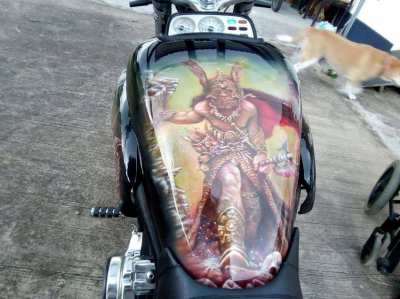 Motorcycle custom paint and chroming service by Farang