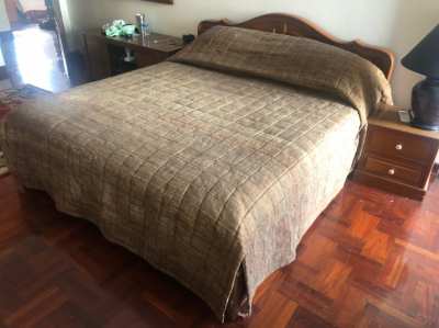 bed cover and curtains - must sell 