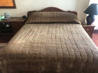 bed cover and curtains - must sell 