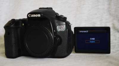 Canon EOS 60D DSLR camera black Body in Box