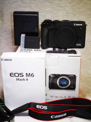 Canon EOS M6 Mark II 32.5MP Mirrorless Camera Body Black in Box