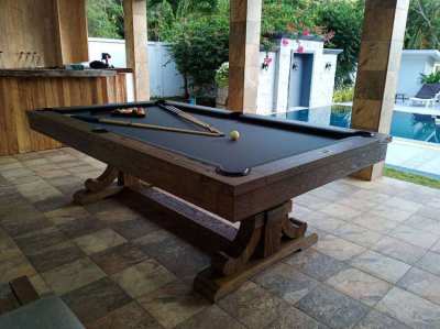 Rustic Pool Table 8ft
