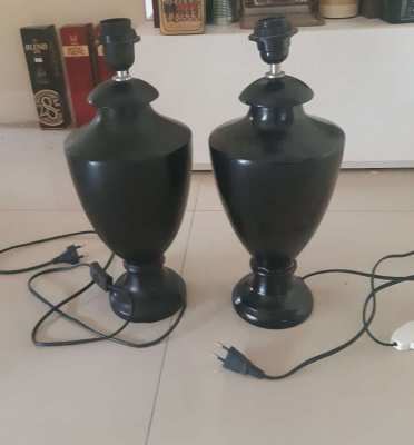 A pair of standard lamp / bedside 