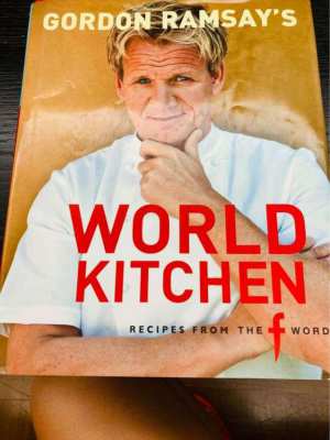 REDUCED PRICE /// Cooking book signed by Gordon Ramsay - World Kitchen