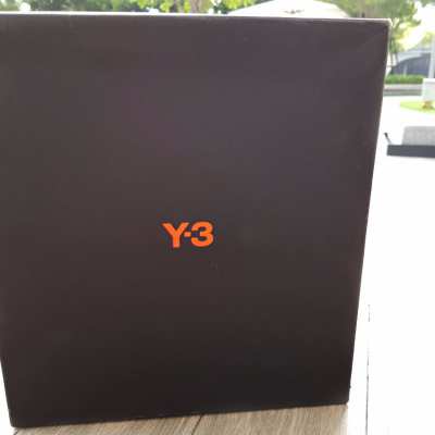 Y-3 Yohji Yamamoto 'Future Zip High' Sneakers Gray Orange Mens 11.5 