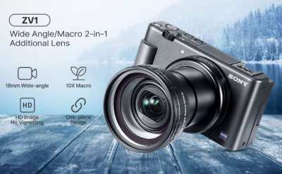 For Sony ZV-1 Ulanzi WL-1 Lens Wide-angle and Macro in Box, XZ1, Z-V1