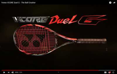 Yonex VCore Duel G 100 2018 tennis racket