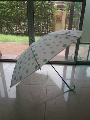 Green Polka Dots Umbrella