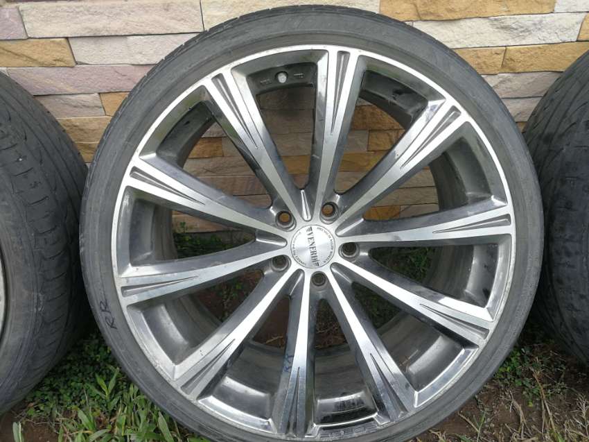 20 INCH WHEELS SET OF 4 & TIRES FOR HONDA ACCORD, MAY FIT OTHER MODELS