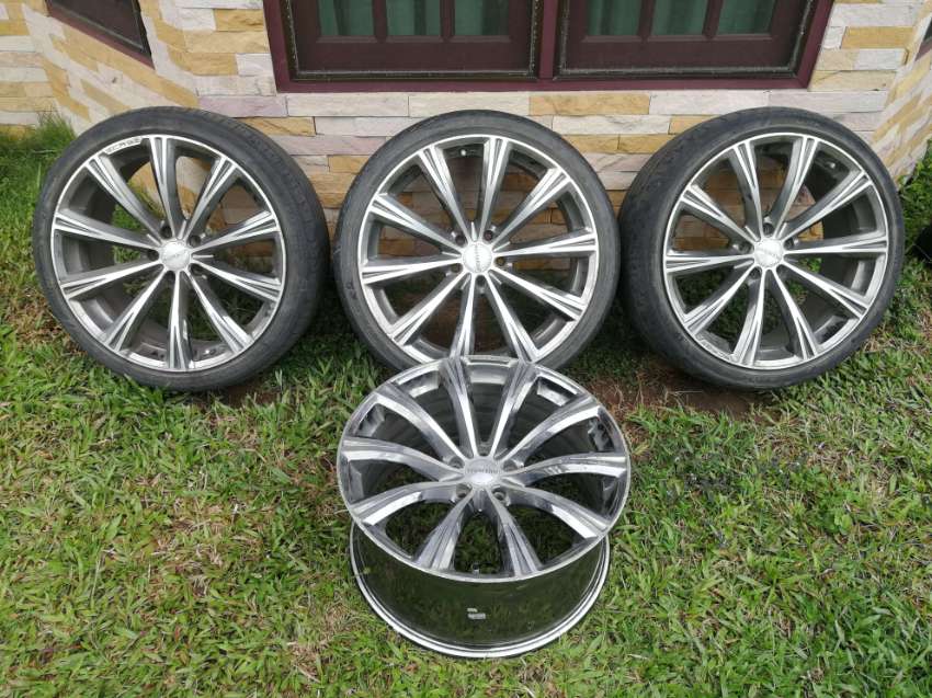 20 INCH WHEELS SET OF 4 & TIRES FOR HONDA ACCORD, MAY FIT OTHER MODELS
