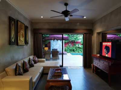 2 Bedroom pool villa in modern Thai style for rent and for sale.