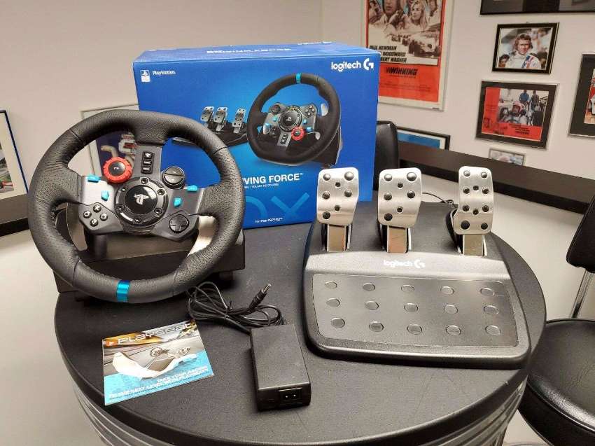 Logitech G29 Driving Force Racing Wheel and Pedals for PS5, PS4, PS3
