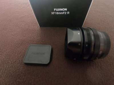 Fuji XF 18mm F2 R Prime Lens (w Box and documentation) Like New!