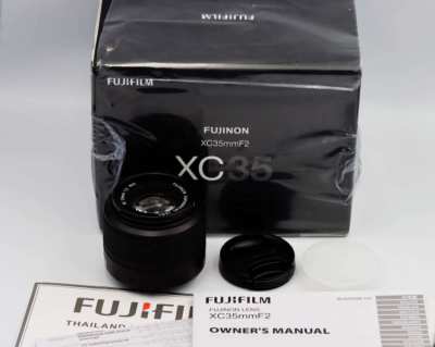 FUJIFILM Fuji Fujinon XC 35mm F/2 Black in Box Prime Lens