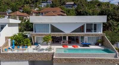 For sale new sea view villa in Bophut Koh Samui 