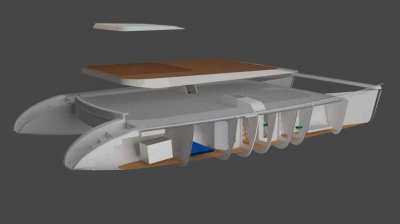 2022 POWER CATAMARAN 70 ft. (for commercial use)