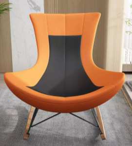 Modern Design Rocking Chair + Footstool