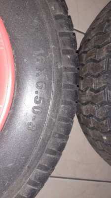 Go cart style tires and wheels, and S.S. axles, like new, 1/2 original