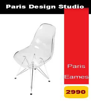 The famous design Eames chair in Acrylic