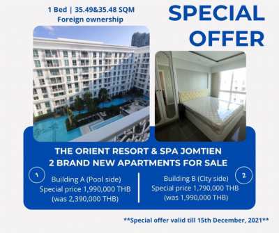 The Orient Resort & Spa 2 Brand New Apartments For Sale 