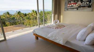 For sale 3 bedroom sea view pool villa in Bang Por Koh Samui 
