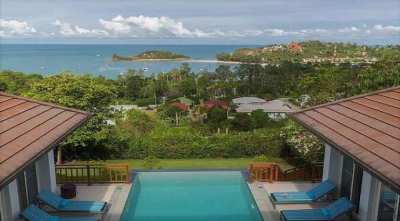 For sale sea view pool 3 bedroom villa in Choeng Mon Koh Samui 