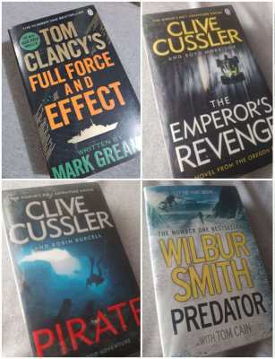 Two Clive Cussler, a Wilbur Smith and a 