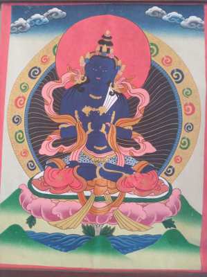 Tibetan/Nepalese Buddhist Thangka Vajradhara