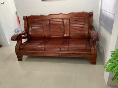 Solid Rosewood sofa  and 2chairs