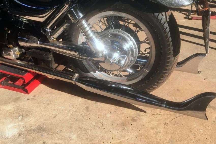 Genuine Harley Davidson FISHTAIL PIPES vgc 4,000 baht