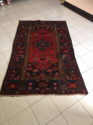 Persian Carpet, authentic old Persian carpet hand knotted, wool 