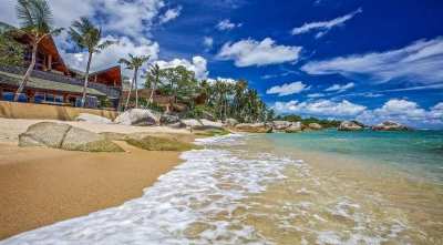 Luxury beachfront villa in Lamai Koh Samui for sale