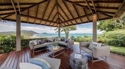 For sale sea view villa with beach acces in Taling Ngam Koh Samui