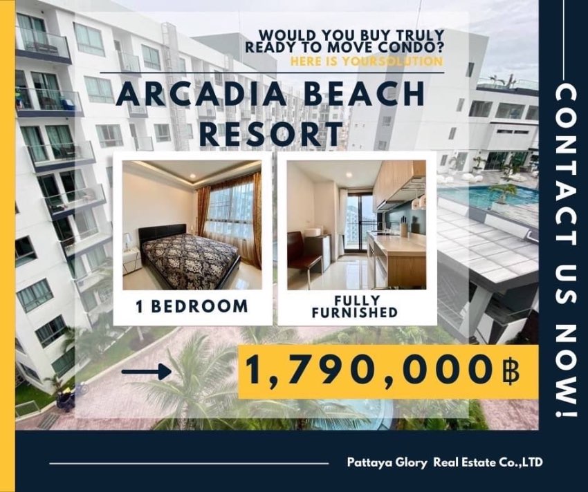 1 bedroom @ Arcadia Beach Resort 1,790,000฿