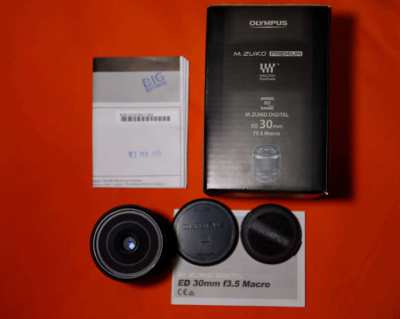 Olympus M.Zuiko Premium ED MSC 30mm F3.5 Macro lens, M4/3