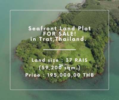 Seafront Land Plot For Sale in Trat,Thailand. 