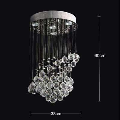 CRYSTAL FACECTED CHANDALIER - 60cm drop 