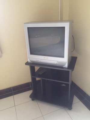 Panasonic TV and TV cabinet, Lowboard in black,HOT SALE 