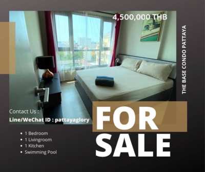 The Base Pattaya !  1 Bed & 1 Bath Condo Available For Sale ! 