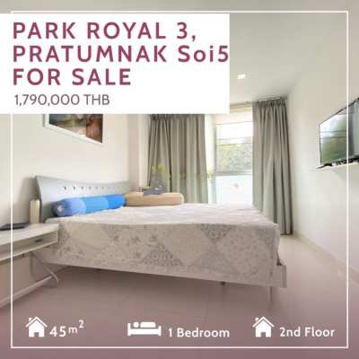Park Royal 3 in Pratumnak Hill For Sale
