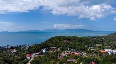 For sale sea view land close to the beach in Ban Tai Koh Samui