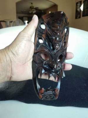 Wooden Carved Haiti Mask