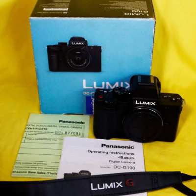 Panasonic Lumix DC-G100 4K Vlogger Wi-Fi, Bluetooth, Black Body, G100 