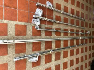 Double aluminium curtrain rail with Roller hooks